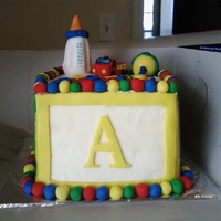 Baby Shower V2 Side view of Baby Shower Cake