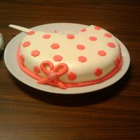 Pink Cake Just For Fun I had left over cake batter when I made my cowboys cake, so my daughter and I made this cute lil cake. And obviously forgot to take a...