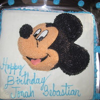 Mickey Mouse Cake 4 Sebastian This was my first cake for Sebastian second birthday. Vanilla cake with icing
