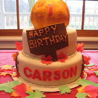 First Birthday Cake Fall Theme This was for my friends son's 1st birthday. I am wondering what you all think about a fair price should be for something similar to...