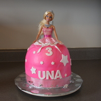 Barbie Birthday This was my first attempt at a barbie cake. I used a full size doll as part of the gift to the special birthday girl. The doll was too big...