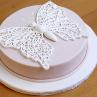 Royal Icing Butterfly Cake 