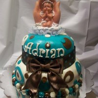 This Cake Was Made For A Baby's Blessing The mom didn't cut the cake ...
