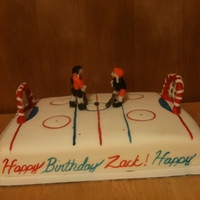 Hockey Rink HOCKEY CAKE MADE FOR 7 YEAR OLD BIRTHDAY