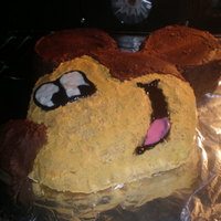 Mickey Mouse Cake I used a mickey pan. Yellow cake.