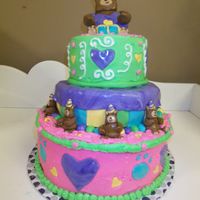 Build-A-Bear I was asked to do this for a Build-A-Bear party. The colors were more like a baby shower, but the birthday girl loved it anyway. I will...