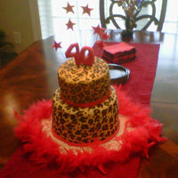 Cheetha Print Cake 40th birthday cake