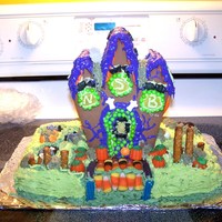 Cub Scouts My son had to do a cake for his cub scouts. This is his and I work.