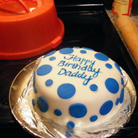 Daddy's Birthday Cake this is my first fondant cake and it was for my Daddy who is no longer with us. But I would bake him a cake every year and I dont see the...