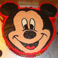 Mickey Mouse Cake I got all my ideas from right here on CC! I used a 9 in cake pan used for the face and 4 inch cake pan used or the ears. Everything is...