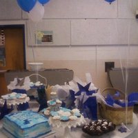 Blue And White Dessert Table 