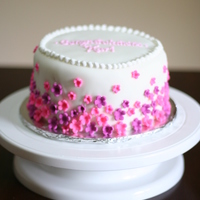 Tiny Flowers Not your standard graduation cake- this was done for my friend who earned a Master's degree last spring.