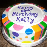 Fun Birthday This is a fun and colorful Birthday cake, It is one of my favorites, but I think its because of how eye catching it is!