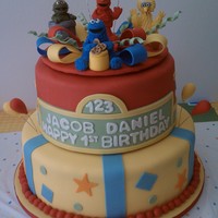 Sesame Street Don't know who to credit for the.design I was given a print out. My first time stacking