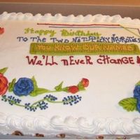 Double Birthday A mother and daughter celebrating same day birthdays. The daughter turned 50 (the mom a littlle older ;-)) requested the following...