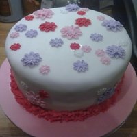 Flower Cake This was also one of the first cakes i have made. This was the first and last time i used fresh cream as a filling, i found it made the...