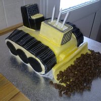 Bulldozer Cake This cake design was taken from an old Mary Ford book, this was really challenging in the fact that it was very structured, i found this...