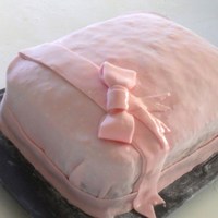 Pink Gift Birthday Cake my birthday cake 2010 and my first cake with MMF :)