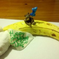 Banana Cake This is the first cake ive attempted to make its a banana cake and i made the smash cake a banana similar