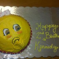 Baby Smiley Face Sucking Thumb i made this cake for my little friend who turned two anytime of day you see her shes sucking her thumb so i figured it would be a great...