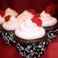Valentine Cupcakes Chocolate cupcakes with vanilla buttercream