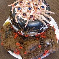 Eyeball Soup I did this one in 2009 when a friend said she wanted an eyeball soup cake at our Halloween party. I made a red velvet cake which made it...