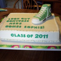 Converse Grad Cake Ciient is obsessed with Converse and wants to work there someday. My daughter and I were so excited about how the shoe came out we didn&#...