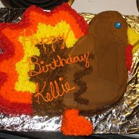 Turkey Cake I made this cake for a Thanksgiving Birthday.