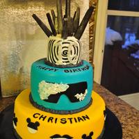 Lady Gaga Birthday Cake I made this for a 16 year olds Birthday. It was inspired by the "Papparazzi" and "Poker Face" videos. It is a three...