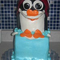 Ou Penguin This was actuall a groom's cake that I made for a friend, but I may repeat it for a birthday!