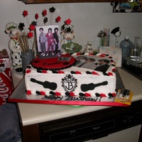 Jonas Brothers Birthday Cake Half chocolate half vanilla...Very difficult to find anything with Jonas Brothers on it anymore...sold for $30.00