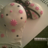 Belly Bump My 1st Belly Bump cake. Made with MMF. I made this cake for my cousin's girlfriend. The baby shower party loved it.