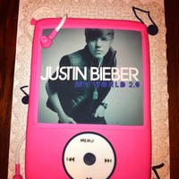 Justin Bieber Mp3 Player Cake 