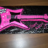 Guitar Cake buttercream