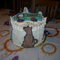 Scooby Doo Gang Cake My 5 year olds bday cake, Used run outs..intended to do something different but ran out of time so had to just through it together all...