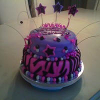 Happy 18Th Birthday Ashley Chocolate Hersheys cake with Banana Creme Brulee filling and covered in Almond marshmallow Fondant