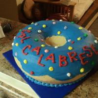 Corporal Calabrese's Retirement/shadow Box Ceremony Cops loves donuts :) Vanilla cake and buttercream. Congratulations on your retirement, Frank!