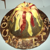 Mount Etna Cake I made this for a Geography school project
