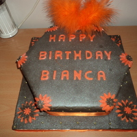 Birthday Cake chocolate orange fudge cake