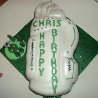 Golf Bag Golf bag sponge cake