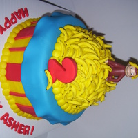 Curious George George is plastic and everything else is edible. 100 bananas!!