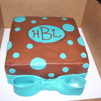 Brown With Blue Dots 