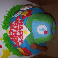 All-Star Birthday This was for a little boys first birthday. It had different sports balls all the way around. I used a chocolate mold to make the balls out...