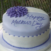 Mother's Day Cake Made for the wife of a deployed airman who ordered the cake while down range. Three layer pink champagne cake (I used MacsMoms recipe) with...