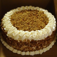 Red Velvet Pecan Coworker ordered a RV w/pecan topping. Cream cheese frosting