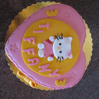 Hello Kitty hello kitty cake made all with sugarpaste and gum paste