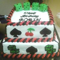 Rockabilly Cake Cherries, Dice, and Spades....the decals of Rockabilly