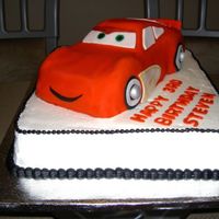 Lightning Mcqueen fondant lightning mcqueen