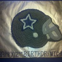 Dallas Cowboy Helmet Cake 