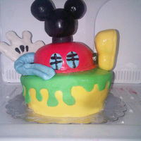Mickey Mouse Clubhouse Birthday Cake As a fan of Mickey Mouse... I decided to re-create the Mickey Mouse Clubhouse in the form of a cake for my son's 3rd birthday. I tried...